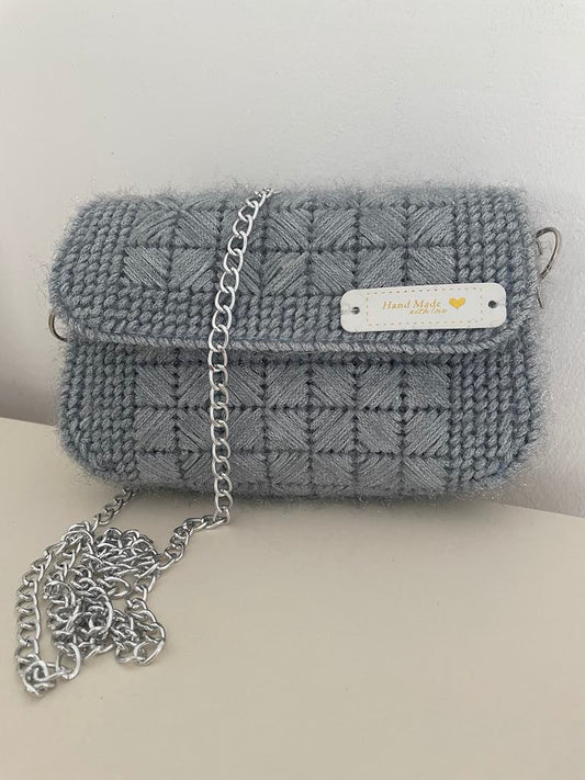 Handmade Crochet Shoulder Bag – Elegant & Stylish